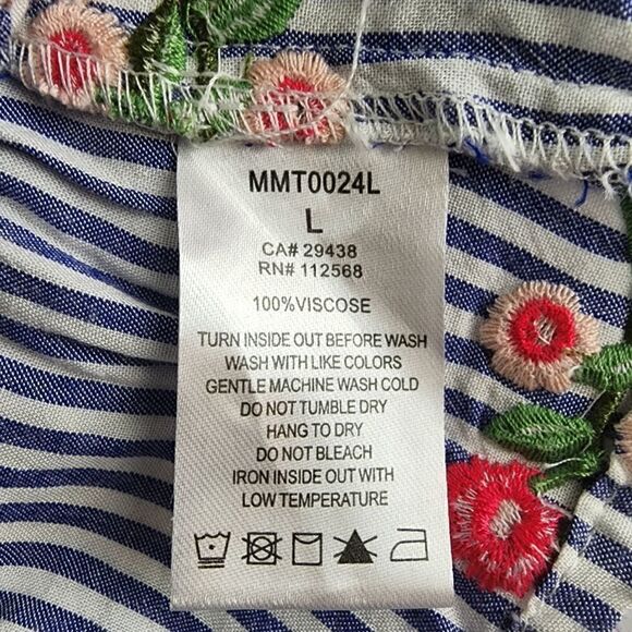 Miss ME WOMEN'S OFF OR ON SHOULDER TOP SIZE LARGE BELL SLEEVES PULLOVER - Picture 8 of 8